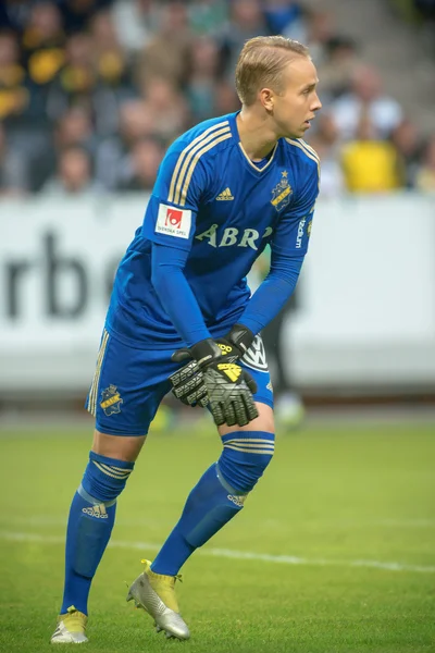 Fußball-Derby zwischen aik und hammarby in allsvenskan bei Freunden — Stockfoto