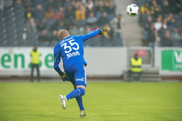 Ποδόσφαιρο ντέρμπι μεταξύ Aik και Χάμαρμπι στην Allsvenskan σε φίλους — Φωτογραφία Αρχείου