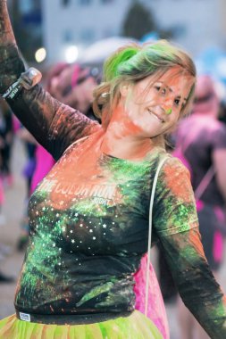 Renk çalıştırmak gece Edition Stockholm, poz arkadaşlar