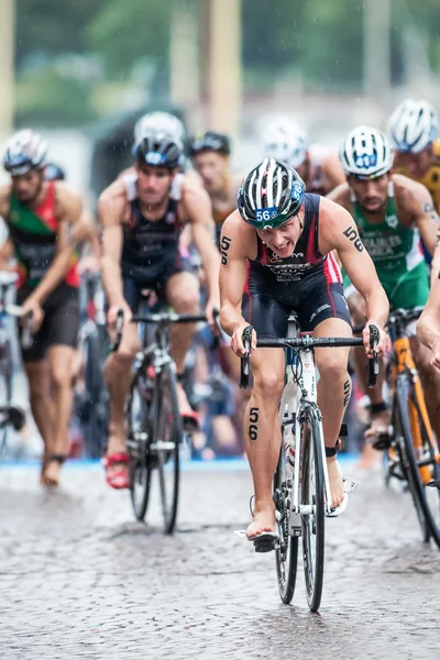 Ben Kanute from USA leading a group after the transition at the — Stock Photo, Image