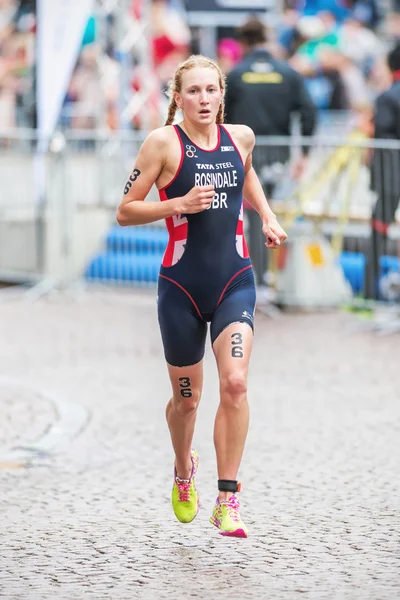 Lois rosindale uit Groot-Brittannië op de geplaveide wegen van th — Stockfoto