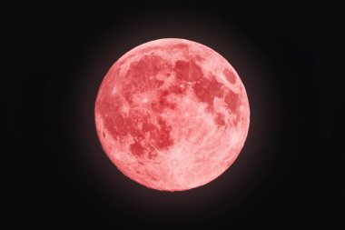 bloodmoon veya kırmızı renkli kırmızı dolunay