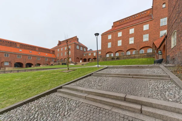 Der hof der universität kth in stockholm — Stockfoto