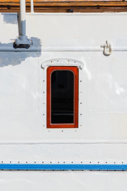 Kabin pencere eski bir vintage gemide