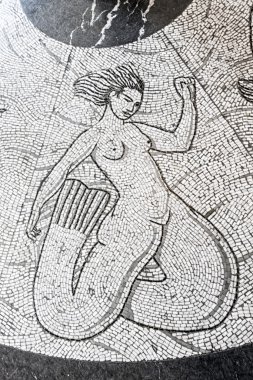 Deniz kızı Millesgarden, mozaik ise ilham antik po