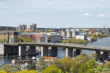 Liljeholmen şehir cen bağlayan Liljeholmen Köprüsü