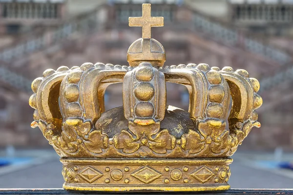 Royal Crown outside the Royal castle in Stockholm — Stock Photo, Image