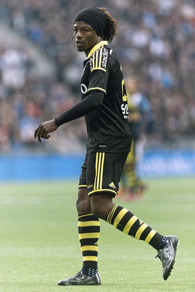 Giocatore AIK Mohamed Bangura nella partita di DIF contro AIK — Foto Stock