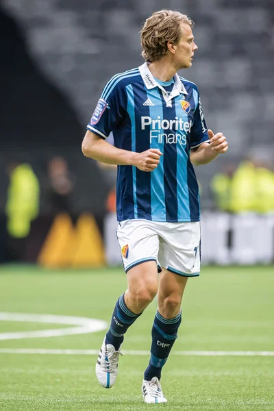 El jugador de DIF Tim Bjorkstrom en el juego de DIF contra AIK en Tele — Foto de Stock