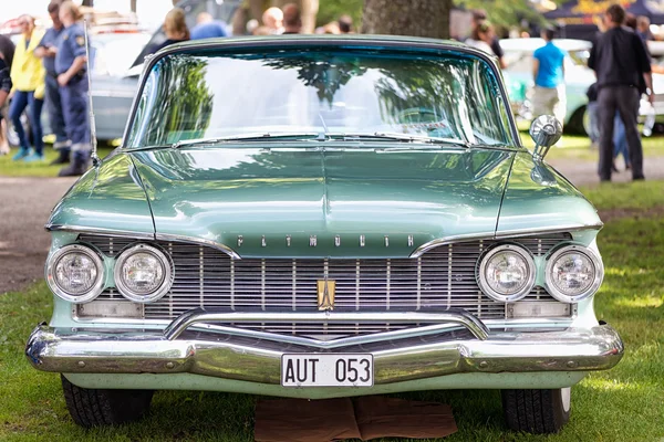 Front of an Plymouth car at an American Car meeting — Stock Photo, Image