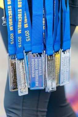 Medals to all trialthletes who finish the race at the ITU World
