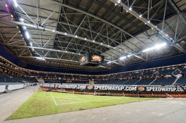The stadium before the practice of the TEGERA Stockholm FIM Spee
