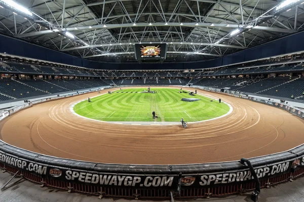 Practice for the Speedway GP at Friends Arena event at the TEGER — Stock Photo, Image