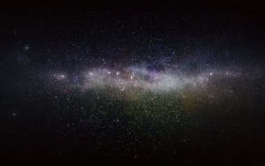 Milkyway starfield in a colorful way