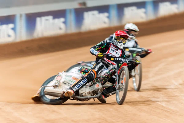 Closeup of Niels Kristian Iversen from Denmark in motion blur at — ストック写真