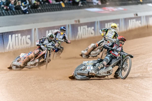Tai Woffinden from Great Britain in the lead at the TEGERA Stock — стокове фото