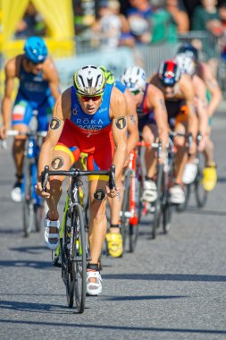 Mariefred pastoral küçük kasaba Gripsholm kalede kalın duvara pencereden