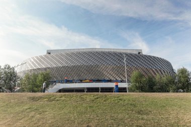 Tele2 Arena before the derby soccer game between the rivals Hamm