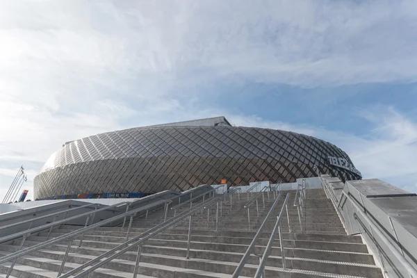 Tele2 Arena before the derby soccer game between the rivals Hamm — Stock Photo, Image