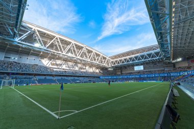 Tele2 Arena at the field before the derby soccer game between th