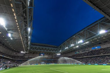 Tele2 Arena at the field before the derby soccer game between th