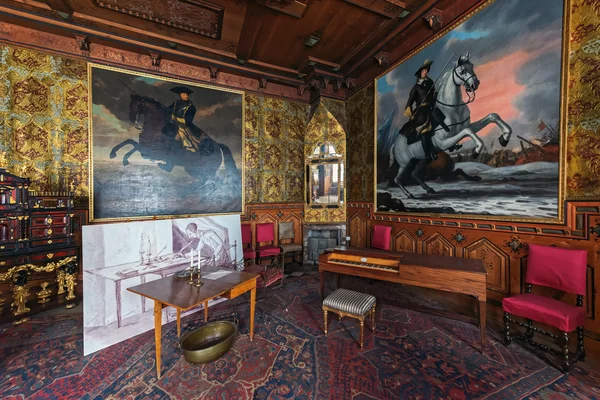 All'interno del castello di Gripsholm nell'idilliaca cittadina di Mar — Foto Stock