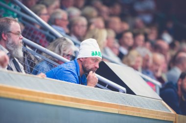 Hammarby destekçisi hentbol oyun arada Hammarby vs balgam,