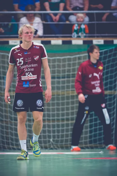 Alfred Jonsson at the Handball game between Hammarby vs Lugi at — ストック写真