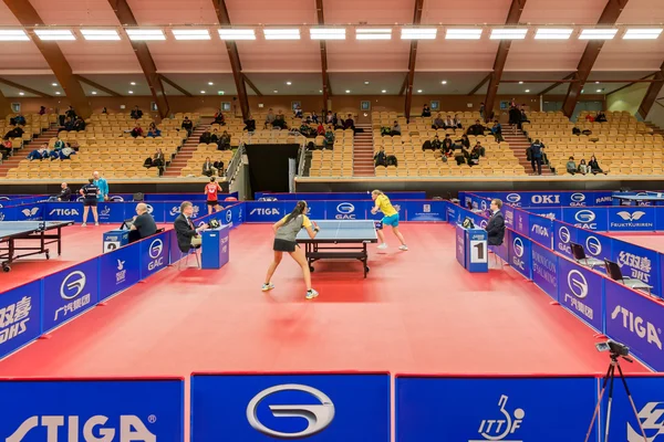 Table tennis tournament SOC in the arena Eriksdalshallen — ストック写真