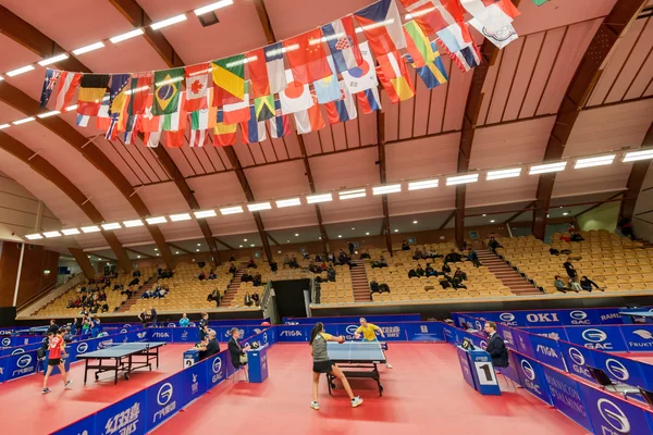 Table tennis tournament SOC in the arena Eriksdalshallen — Φωτογραφία Αρχείου