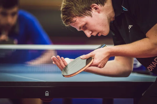 Table tennis tournament SOC at the arena Eriksdalshallen — Stockfoto