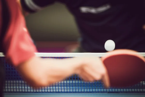 Tischtennisturnier in der Arena eriksdalshallen — Stockfoto