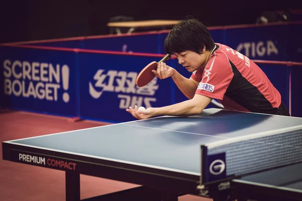 Table tennis tournament SOC at the arena Eriksdalshallen — Zdjęcie stockowe