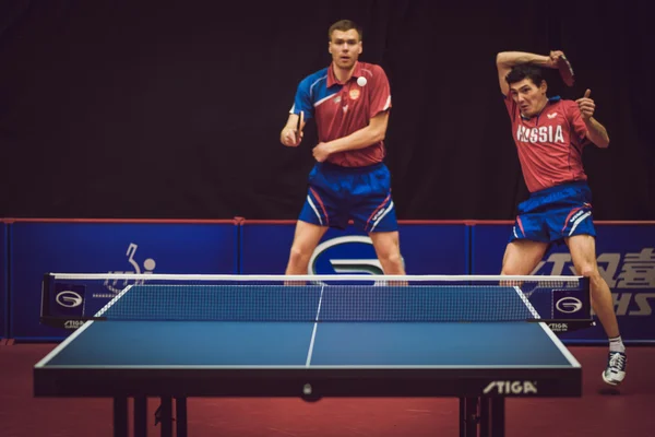 Table tennis tournament SOC at the arena Eriksdalshallen — стокове фото