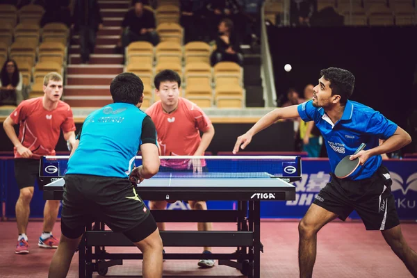 Table tennis tournament SOC at the arena Eriksdalshallen — стокове фото