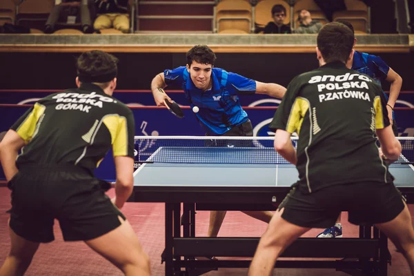 Table tennis tournament SOC at the arena Eriksdalshallen — стокове фото