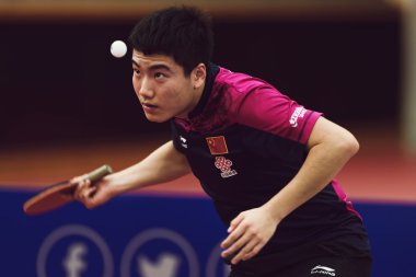 Maç Çin 'den Liang Jingkun ve Fan Zhendong arasında.