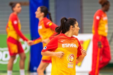 Women European Qualifier game between Sweden and Spain