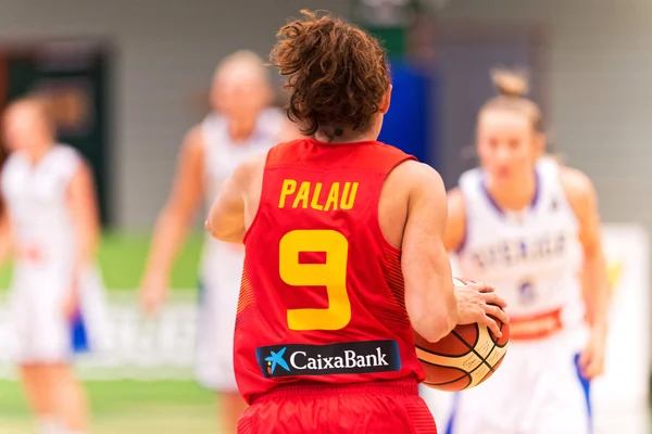 Laila Palau no Qualificador Europeu de Basquetebol Feminino — Fotografia de Stock