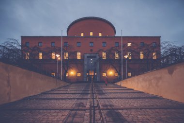Onun yusyuvarlak ile Şehir Kütüphanesi veya Stadsbiblioteket bina
