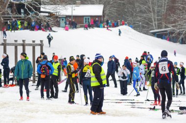 Hemen önce çapraz ülke klasik tarzı içinde Kayak Maratonu