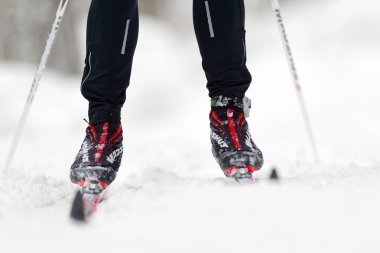 Bacaklar ve ayaklar Sürüü skii Kayak Maratonu, detay