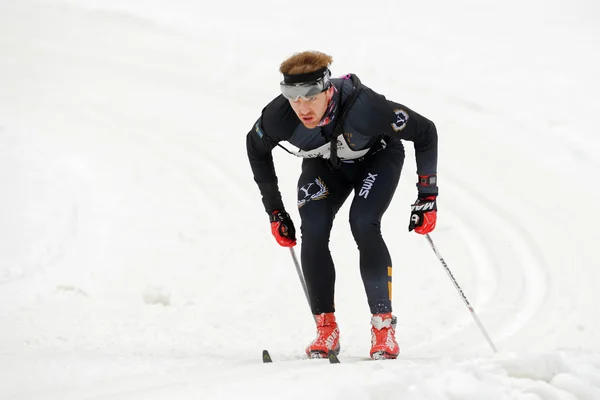 Het laatste stuk van de Ski Marathon — Stockfoto