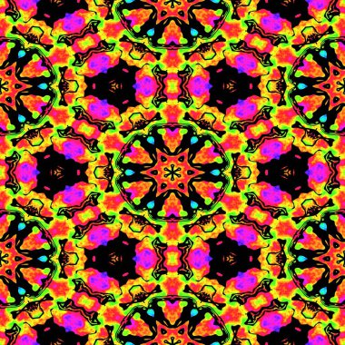 Mozaik mozaik kaleydoskopik, pürüzsüz doku, süs, kırılgan, fraktal, materyal, soyut oluşturma arkaplanı .