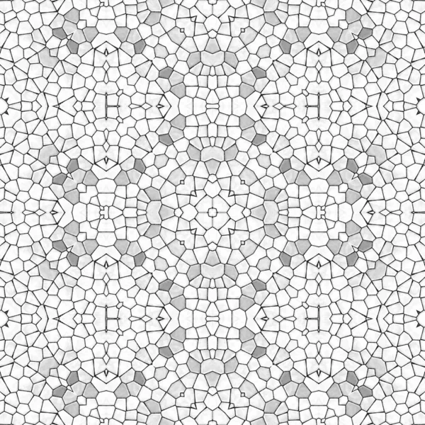 Mönster Mosaik Kalejdoskopisk Sömlös Genererad Konsistens Prydnad Bräcklig Fraktal Material — Stockfoto