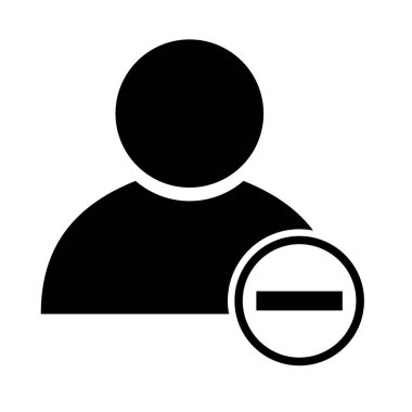 Kullanıcı avatar simgesi, sosyal kişi simgesi, iş vektör illüstrasyonu, web üyesi izole arkaplan .