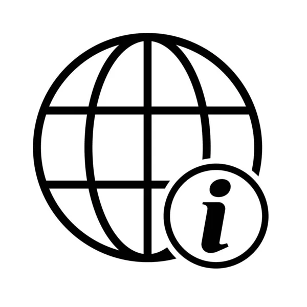 Www Símbolo Mundial Web Site Ícone Mapa Internet Globo Endereço — Vetor de Stock