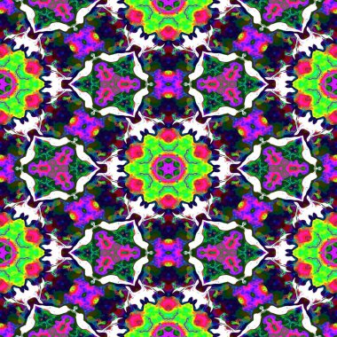 Mozaik mozaik kaleydoskopik, pürüzsüz doku, süs, kırılgan, fraktal, materyal, soyut oluşturma arkaplanı .