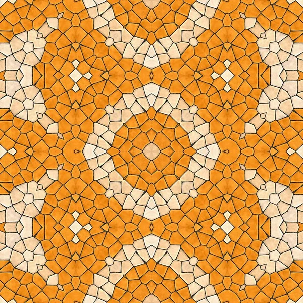 Patrón Mosaico Caleidoscópico Sin Costura Generado Textura Ornamento Frágil Fractal — Foto de Stock