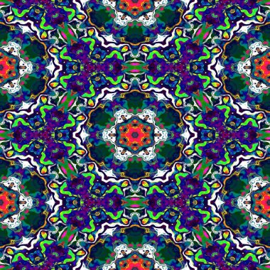 Mozaik mozaik kaleydoskopik, pürüzsüz doku, süs, kırılgan, fraktal, materyal, soyut oluşturma arkaplanı .